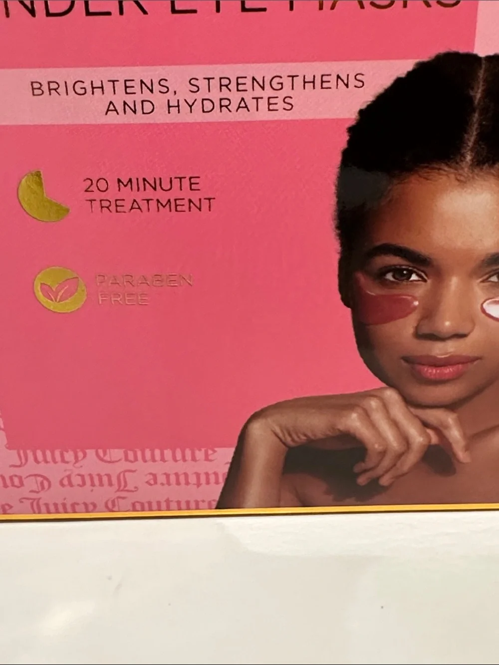 Juicy Couture Vitamin C and Collagen Undeteye Masks.  20 minutes treatment.